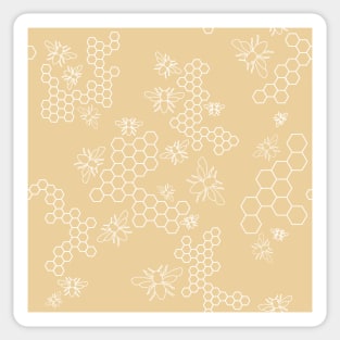 Bee pattern Sticker